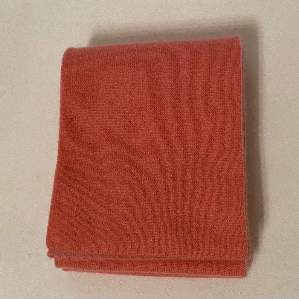 TALBOTS SCARF PINK DOUBLE SIDED CASHMERE LONG RECTANGLE ACCESSORY 2 COLOR